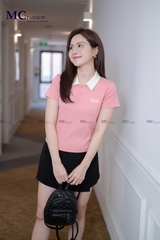 ÁO THUN POLO CỔ PHỐI, THÊU CỔ VÀ NGỰC AP112