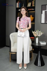 SƠ MI THỜI TRANG CỔ THẮT NƠ AT207