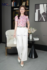 SƠ MI THỜI TRANG CỔ THẮT NƠ AT207