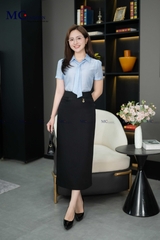 ÁO THỜI TRANG TRƠN THẮT CÀ VẠT AT206