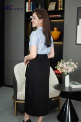 ÁO THỜI TRANG TRƠN THẮT CÀ VẠT AT206