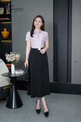 ÁO THỜI TRANG TRƠN THẮT CÀ VẠT AT206