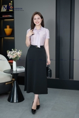 ÁO THỜI TRANG TRƠN THẮT CÀ VẠT AT206
