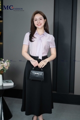 ÁO THỜI TRANG TRƠN THẮT CÀ VẠT AT206