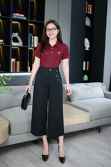 QUẦN ỐNG RỘNG DÁNG NGẮN QA134
