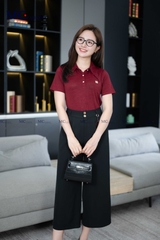 QUẦN ỐNG RỘNG DÁNG NGẮN QA134