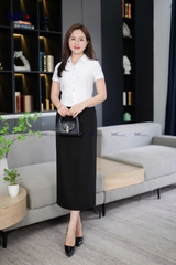 ÁO SƠ MI CÔNG SỞ TRƠN CROPTOP AB141