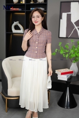 ÁO SƠ MI COTTON KẺ THANH LỊCH AT186
