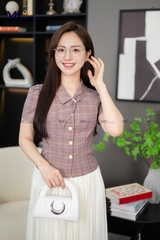 ÁO SƠ MI COTTON KẺ THANH LỊCH AT186