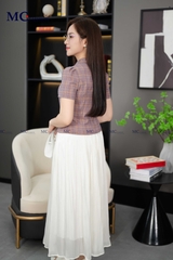 ÁO SƠ MI COTTON KẺ THANH LỊCH AT186