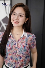 ÁO SƠ MI TƠ HOA NỮ TÍNH AT188