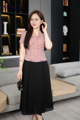 ÁO SƠ MI COTTON KẺ THANH LỊCH AT186