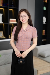 ÁO SƠ MI COTTON KẺ THANH LỊCH AT186