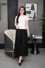 CHÂN VÁY REN HÀN CAO CẤP – MÃ CV131