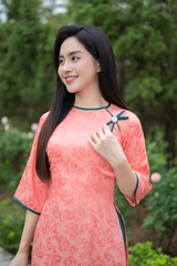 Áo dài cổ tròn AD0281A (Áo lẻ)