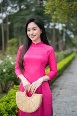 Áo dài gấm AD0280A (Áo lẻ)