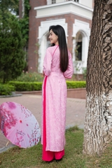 Áo dài cổ tròn AD0281A (Áo lẻ)