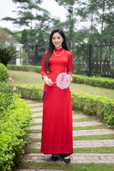 Áo dài gấm AD0280A (Áo lẻ)