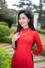 Áo dài gấm AD0280A (Áo lẻ)