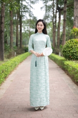 Áo dài gấm AD0282A (Áo lẻ)