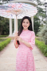 Áo dài gấm AD0282A (Áo lẻ)