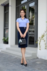 Aó sơ mi và chân váy công sở AB122 - Hãng Mc Fashion