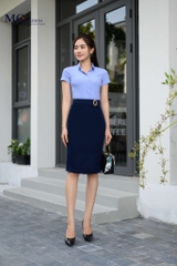 Aó sơ mi và chân váy công sở AB122 - Hãng Mc Fashion