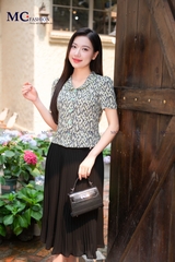 ÁO SƠ MI THỜI TRANG HỌA TIẾT GẠCH ĐỨT AT196
