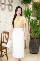 ÁO SƠ MI THỜI TRANG CỔ PHỐI NƠ AT192