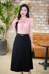 ÁO SƠ MI THỜI TRANG CỔ PHỐI NƠ AT192