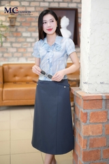 SƠ MI THỜI TRANG PHỐI BÈO VÀ HOA NGỰC AT194