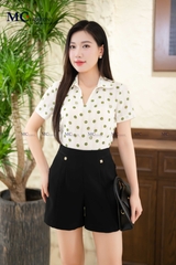 SƠ MI THỜI TRANG CHẤM BI AT198