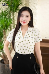 SƠ MI THỜI TRANG CHẤM BI AT198