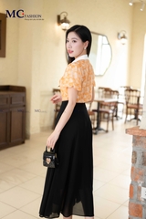 CHÂN VÁY XÒE XẾP LY DÀI CV129