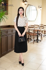 SƠ MI THỜI TRANG CHẤM BI AT198