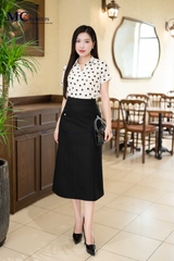 SƠ MI THỜI TRANG CHẤM BI AT198