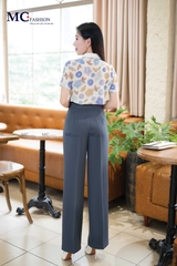 ÁO SƠ MI THỜI TRANG HỌA TIẾT HOA CỔ PHỐI TRƠN AT197