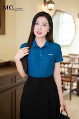 ÁO THUN POLO TRƠN CHỮ FASHION AP109