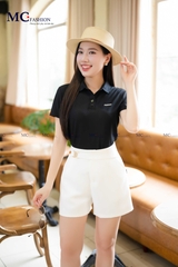 ÁO THUN POLO TRƠN CHỮ FASHION AP109