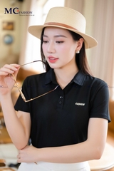 ÁO THUN POLO TRƠN CHỮ FASHION AP109