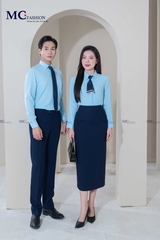 ĐỒNG PHỤC ÁO NAM DÀI TAY NAB111 VÀ ÁO NỮ DÀI TAY AB111