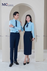 ĐỒNG PHỤC ÁO NAM DÀI TAY NAB111 VÀ ÁO NỮ DÀI TAY AB111