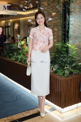 SƠ MI THỜI TRANG HỌA TIẾT HOA AT200