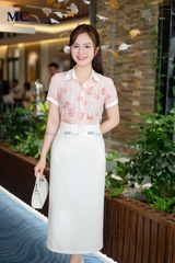 SƠ MI THỜI TRANG HỌA TIẾT HOA AT200