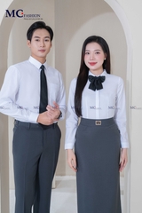 ÁO SƠ MI NỮ TRẮNG DÀI TAY AB105