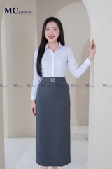 ÁO SƠ MI NỮ TRẮNG DÀI TAY AB105