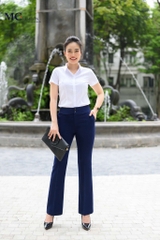 Cặp đôi hoàn hảo áo sơ mi trắng AB100 và quần âu công sở đơn giản nhưng vô cùng sang trọng