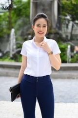 Cặp đôi hoàn hảo áo sơ mi trắng AB100 và quần âu công sở đơn giản nhưng vô cùng sang trọng