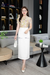 SƠ MI THỜI TRANG CỔ THẮT NƠ AT207