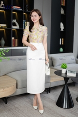 SƠ MI THỜI TRANG CỔ THẮT NƠ AT207